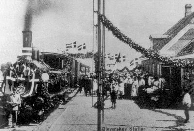 Bjæverskov station ved indvielsen i 1917